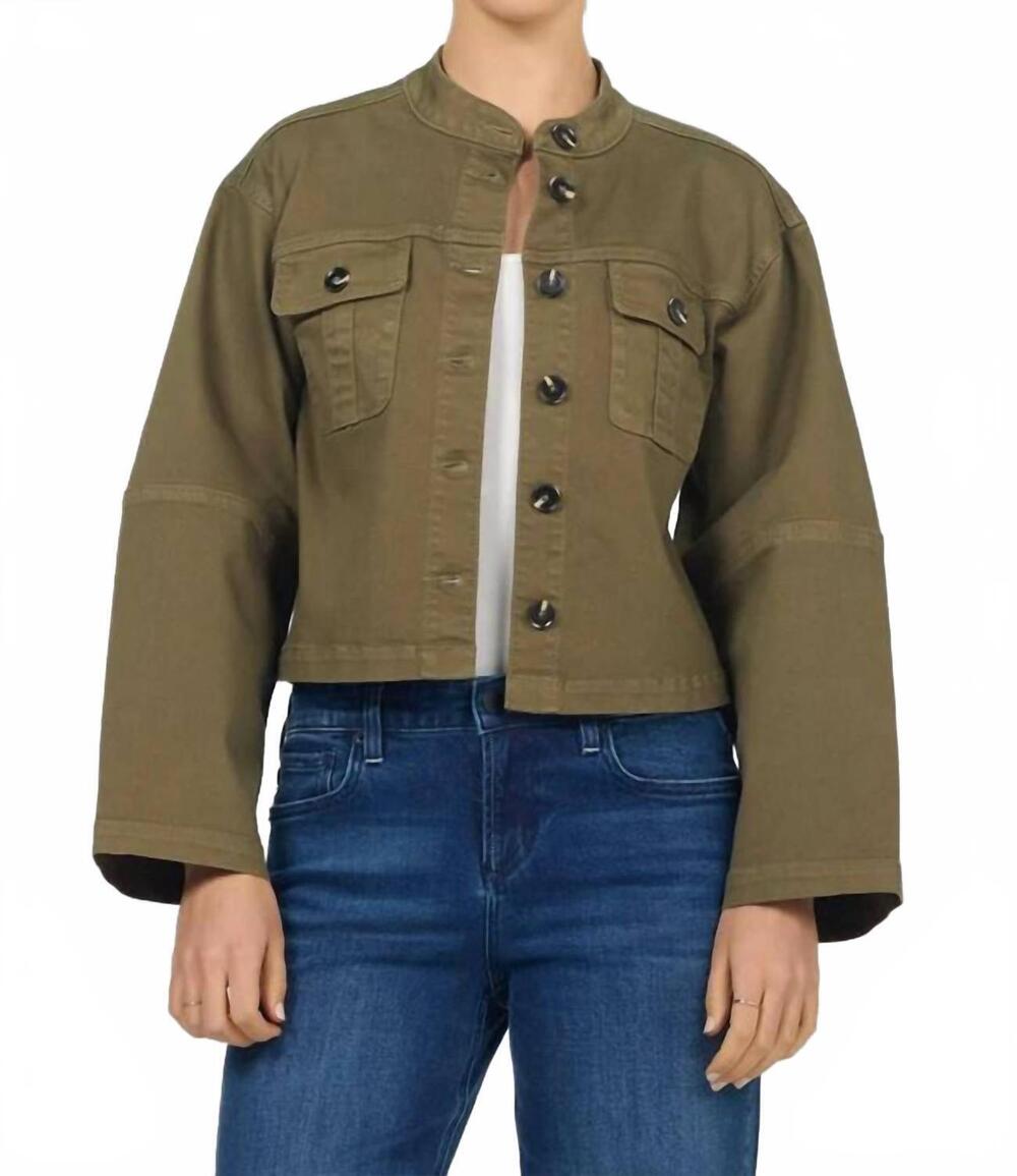 NEW DEAR JOHN DENIM rowe jacket in olive branch